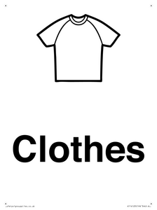 Dementia clothes sign